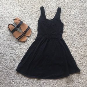 H&M Black lace and cotton dress size 4 (small)